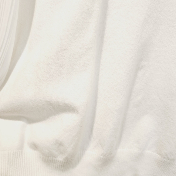 SIONI Milano White Pullover button Neck Sweater Top size M - Picture 6 of 14